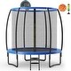 preview thumbnail 6 of 4, 8 Feet Recreational Trampoline with Basketball Hoop and Net Ladder - Onesize