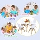 preview thumbnail 5 of 8, Gymax 5 Piece Kids Table Set Round Table w/ 4 Armless Chairs White