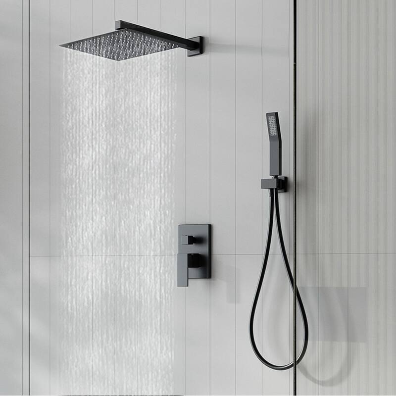Eridanus Squared Two-Function Rain Shower Combo Set with Hand Shower