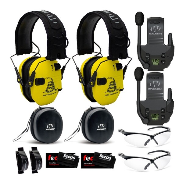 Walker's Razor Slim Electronic Hearing Protection (Gadsden Flag, 2Pk). Opens flyout.