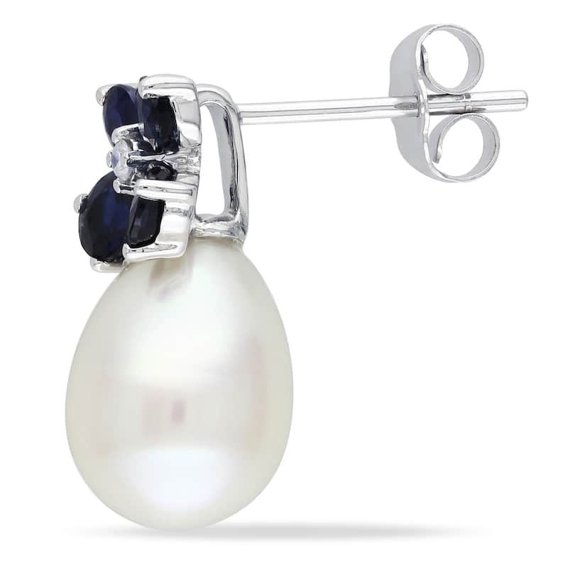 Miadora 8-8.5mm Cultured Freshwater Pearl Earrings in 10k Yellow Gold