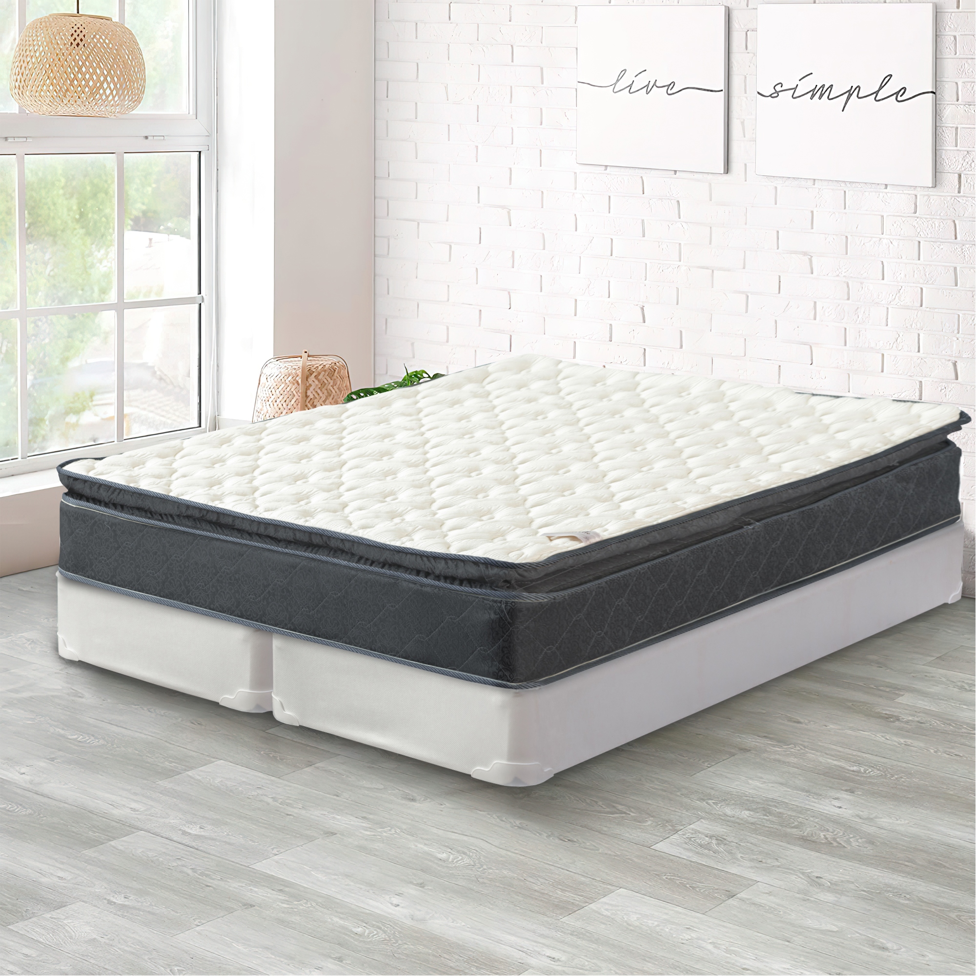 King size mattress and shop box spring set