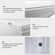 preview thumbnail 8 of 14, 1.8 Cu.Ft Chest Freezer with Removable Basket, Bottom Drain, 7-Level Thermostat, Freestanding Design for Home and Apartment