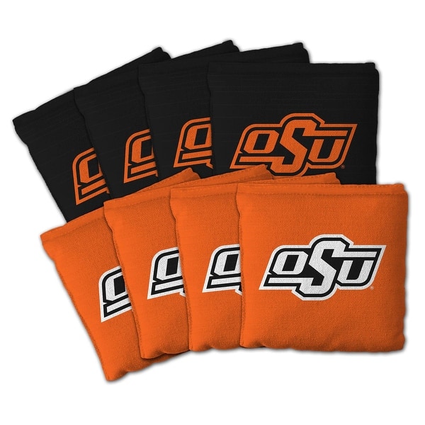 slide 2 of 5, Oklahoma State Cowboys NCAA Dual Sided Pro Stop & Slide Cornhole Bags