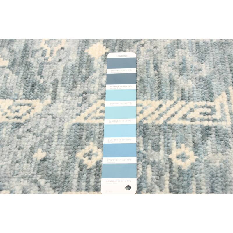 ECARPETGALLERY Hand-knotted Mystique Dark Teal Wool Rug - 2'6 x 9'10