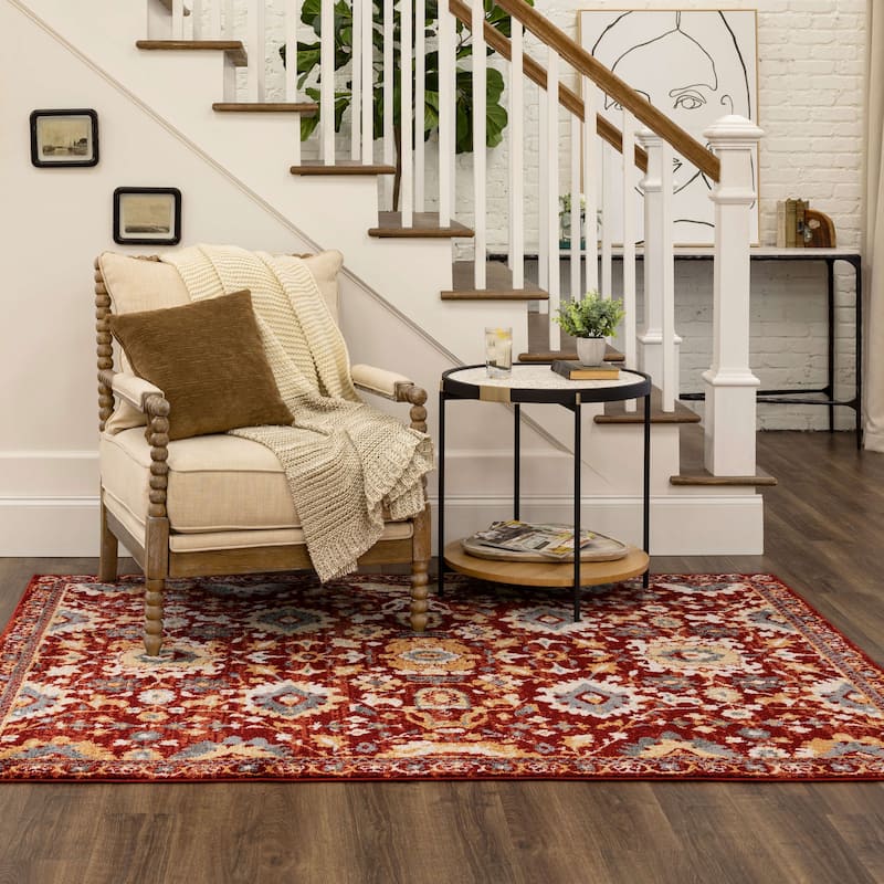 Mohawk Home Norwood Floral Ornamental Area Rug