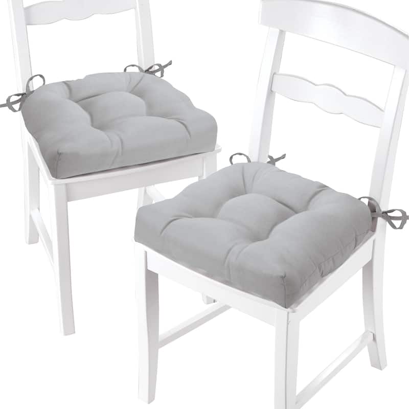 Chase Tufted Design 3-inch Chair Pads - Set of 2
