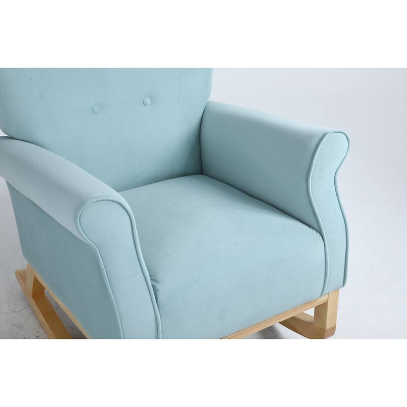 Baby Room High Back Rocking Chair Nursery Chair