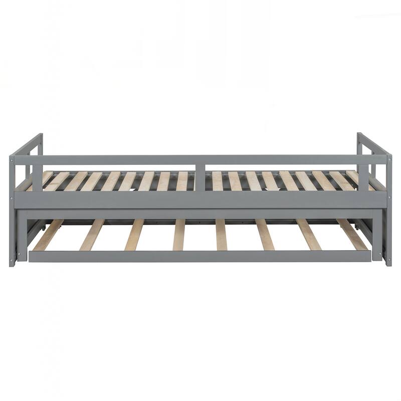 Wooden Daybed with Trundle