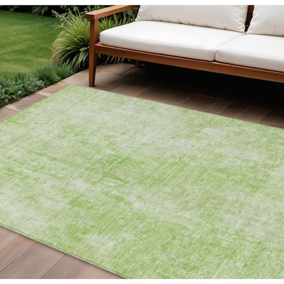 HomeRoots Abstract Transitional Rectangle Outdoor Rug
