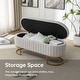 preview thumbnail 5 of 120, Velvet Storage Bench for Bedroom