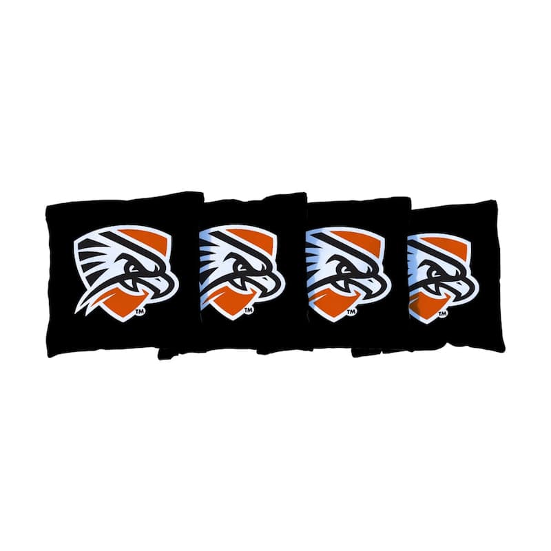 Texas Permian Basin Falcons Cornhole Bags Black - All-Weather Resin Filled
