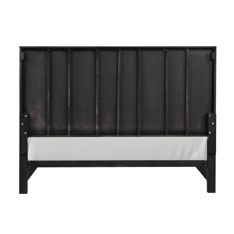Contemporary Black Finish Platform 1Pc Bed
