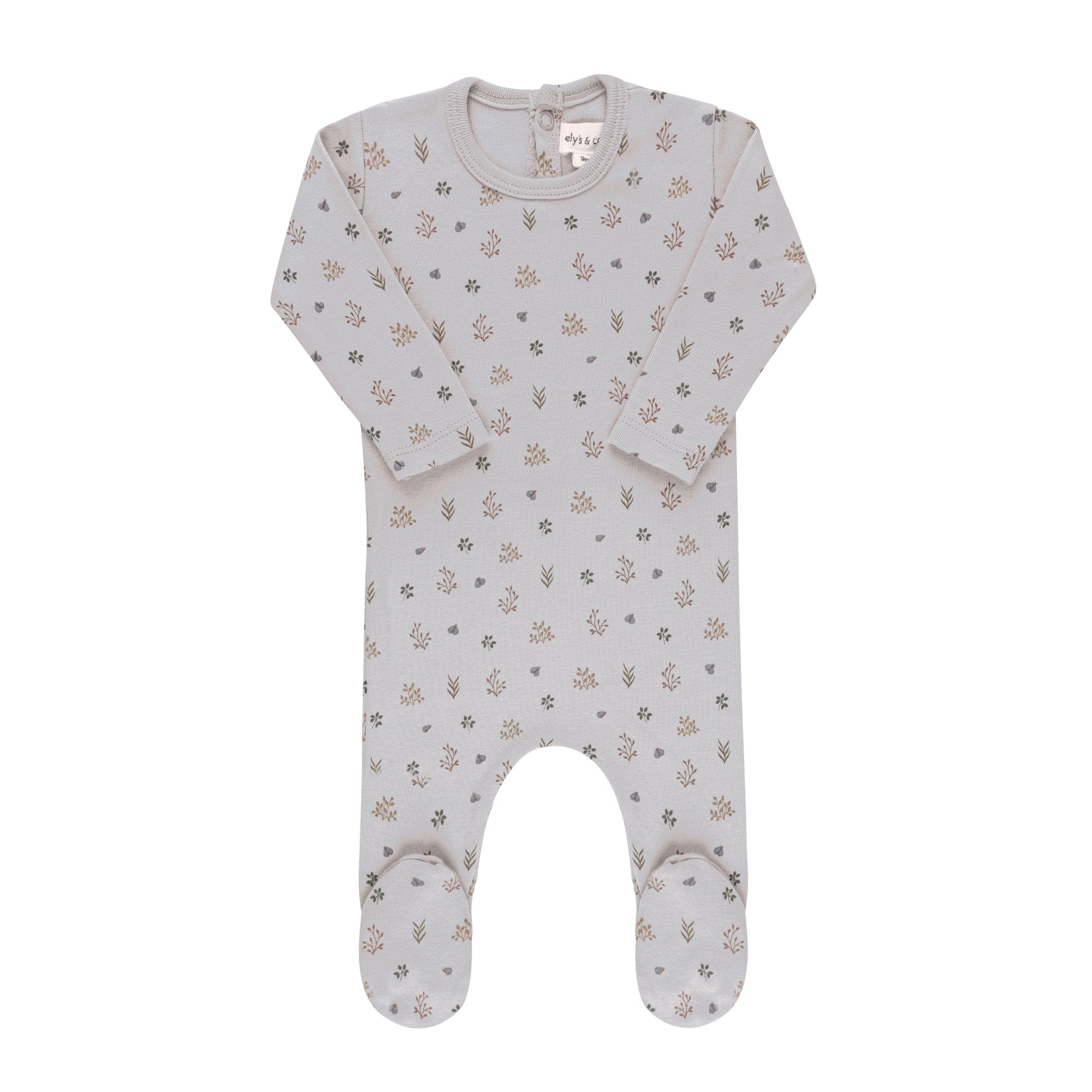 Ely's & Co. Garden Floral Print Footie Collection