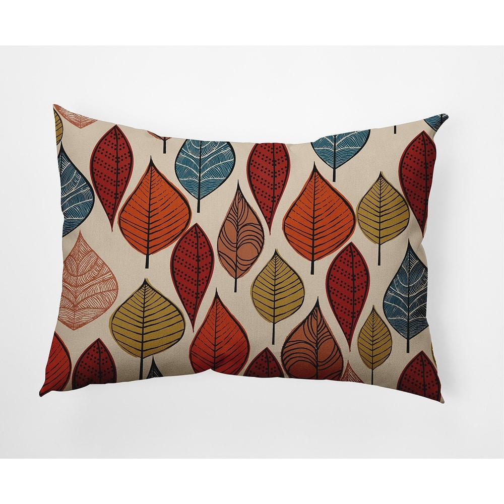Autumn Leaves Fall Indoor/Outdoor Throw Pillow
