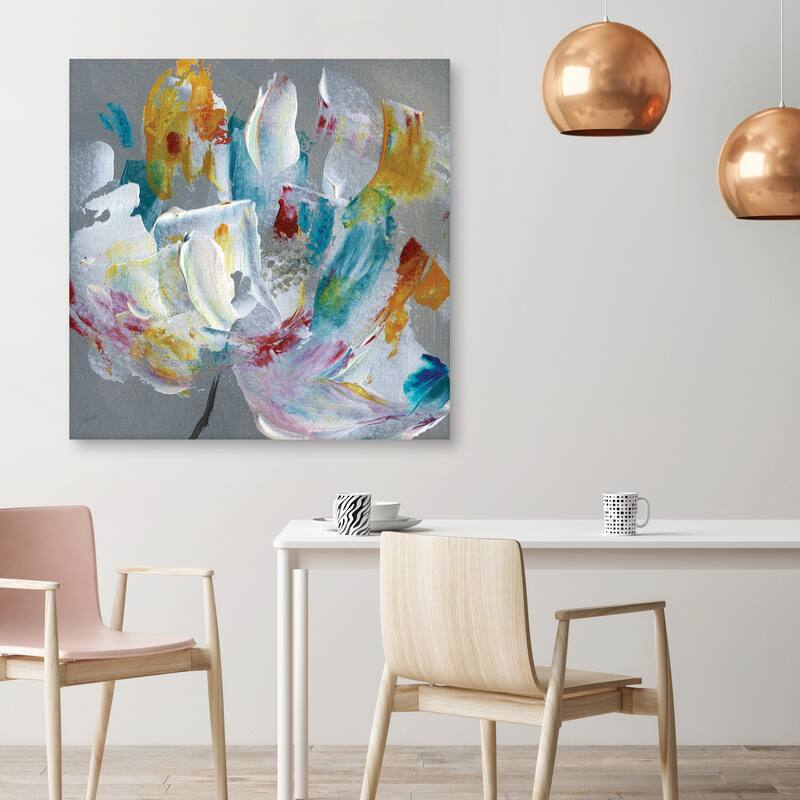 Tye Dye Flower by Katrina Craven Canvas Art Print