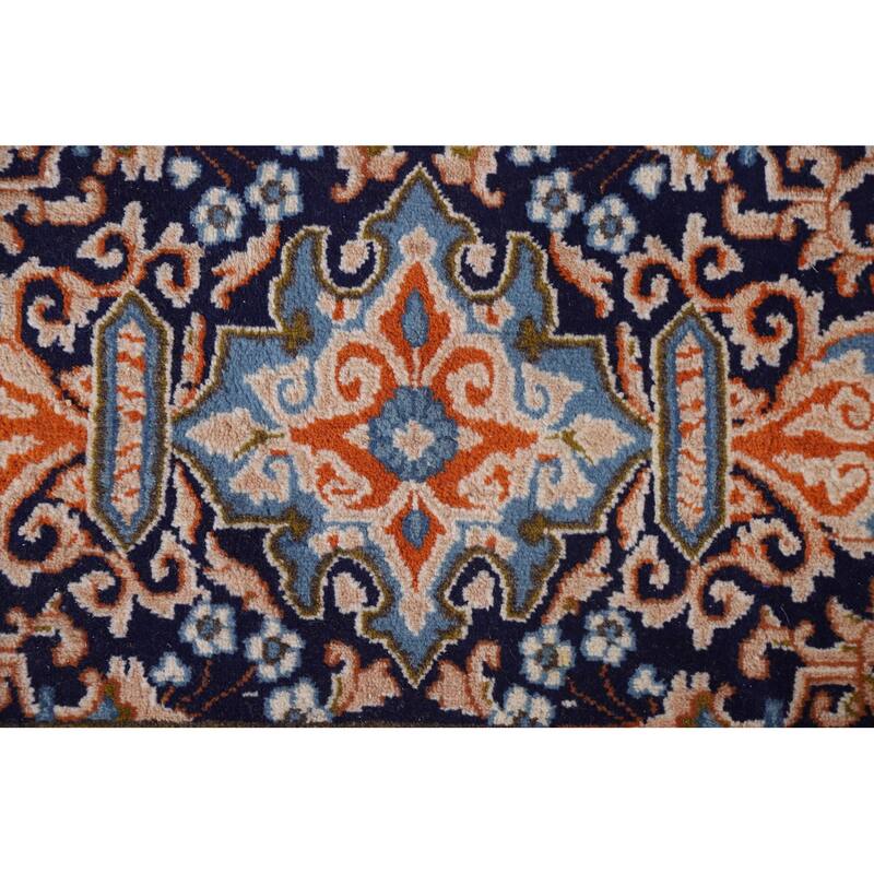 Hand Knotted Oriental 100% Wool Carpet Traditional Floral Red Kerman Area Rug - 15' 8'' X 11' 7''