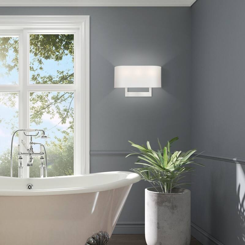Livex Lighting 3-light Brushed Nickel Wall Sconce, 42402-91 - 16" W X 10" H X 3.95" EXT