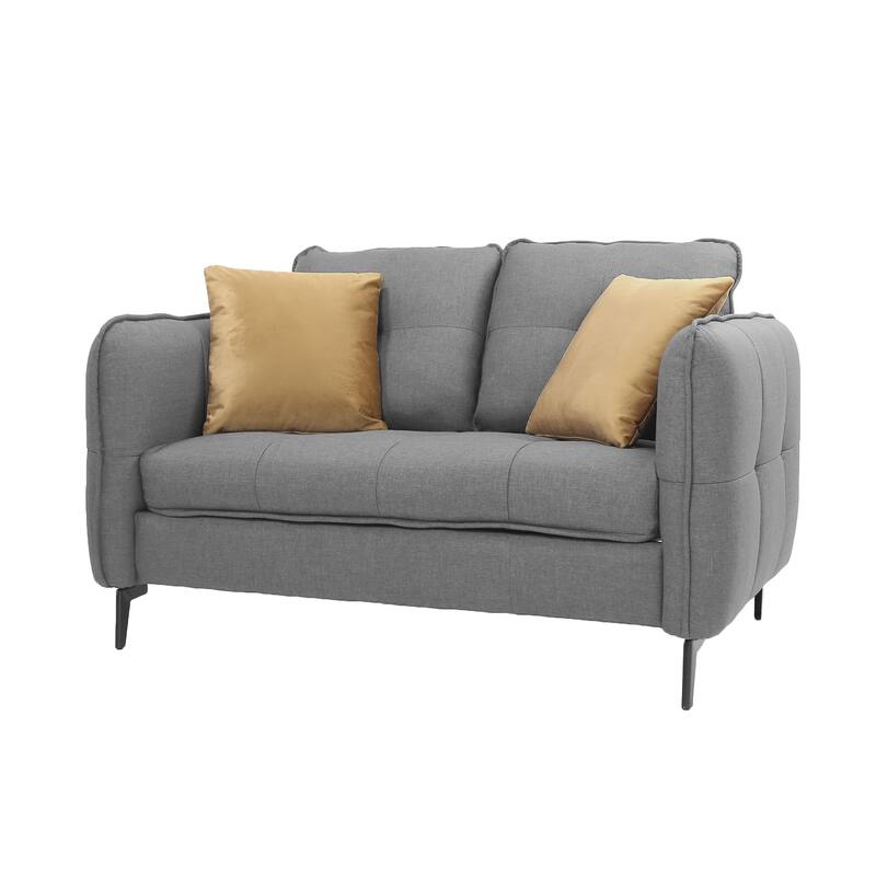 Modern Fabric Loveseat Sofa