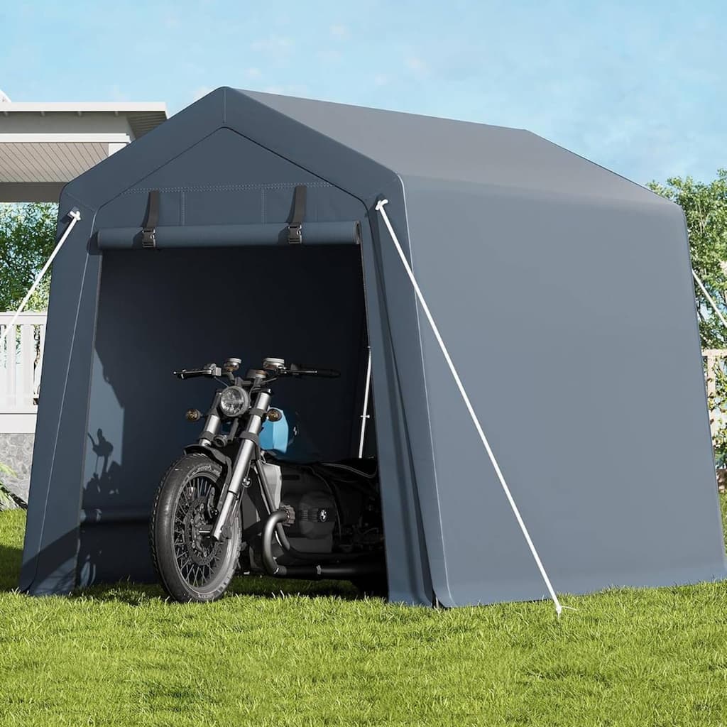 6x8 FT Portable Outdoor Storage Shed, UV-Resistant Carport for Motorcycle, Firewood, Tools - 6X8 Ft