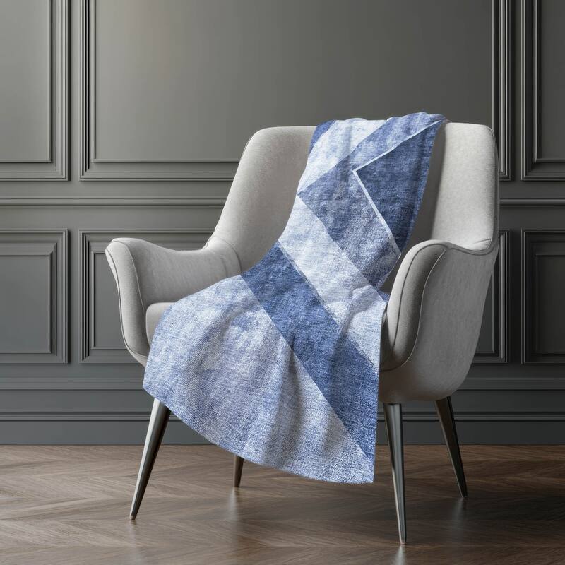 Premium Machine Washable Casual Contemporary Sherpa Throw Blanket