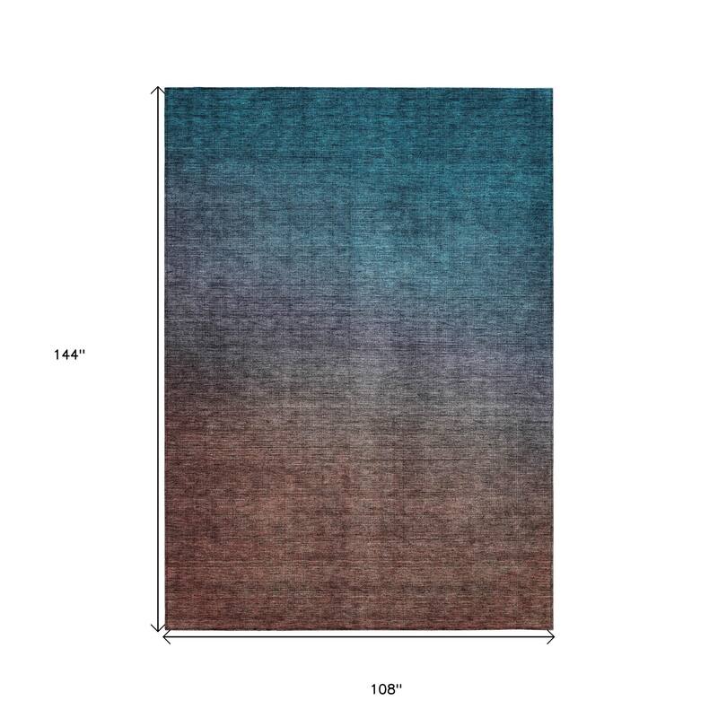 HomeRoots Ombre Transitional Rectangle Outdoor Rug