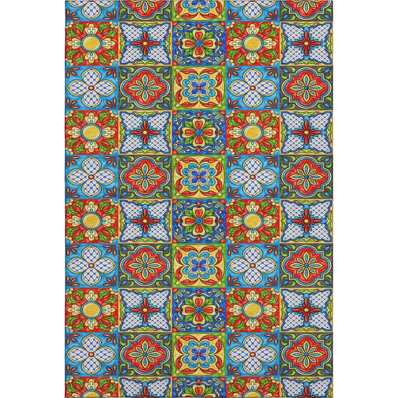 Premium Washable Super Soft Boho Mosaic Mayfield Rug