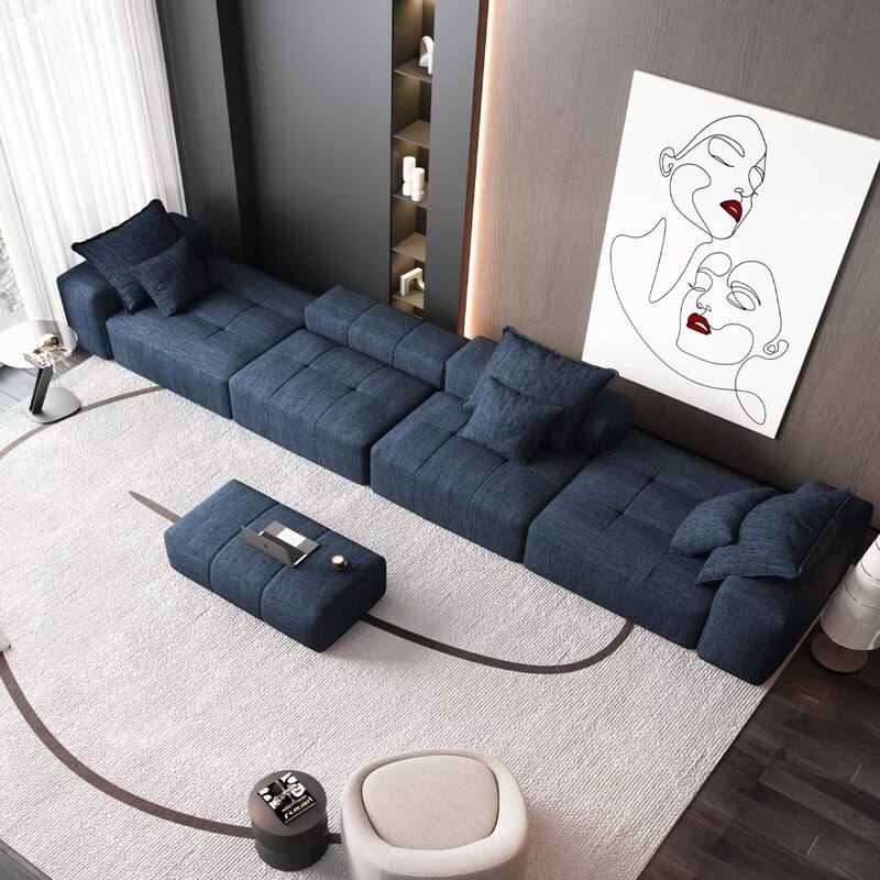 Oversized Modular Sectional Sofa,Sparkling Chenille Fabric,DIY Sofa