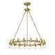 preview thumbnail 2 of 13, Vater 18-Light Single Tier 32-inch Chandelier with Metal Support Rods