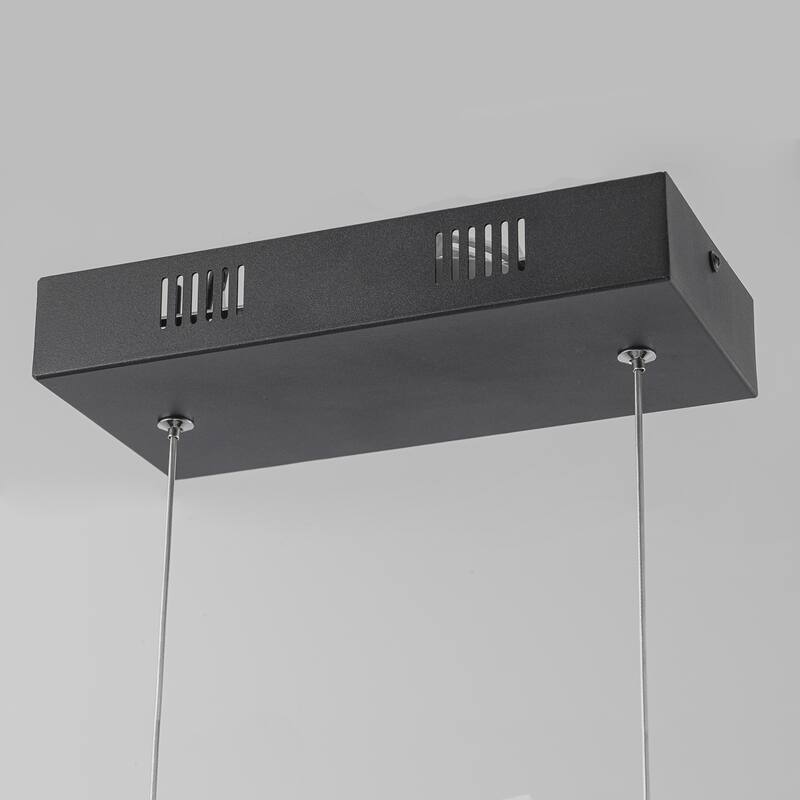 Contemporary 1-Light Integrated LED Hanging Kitchen Island Light