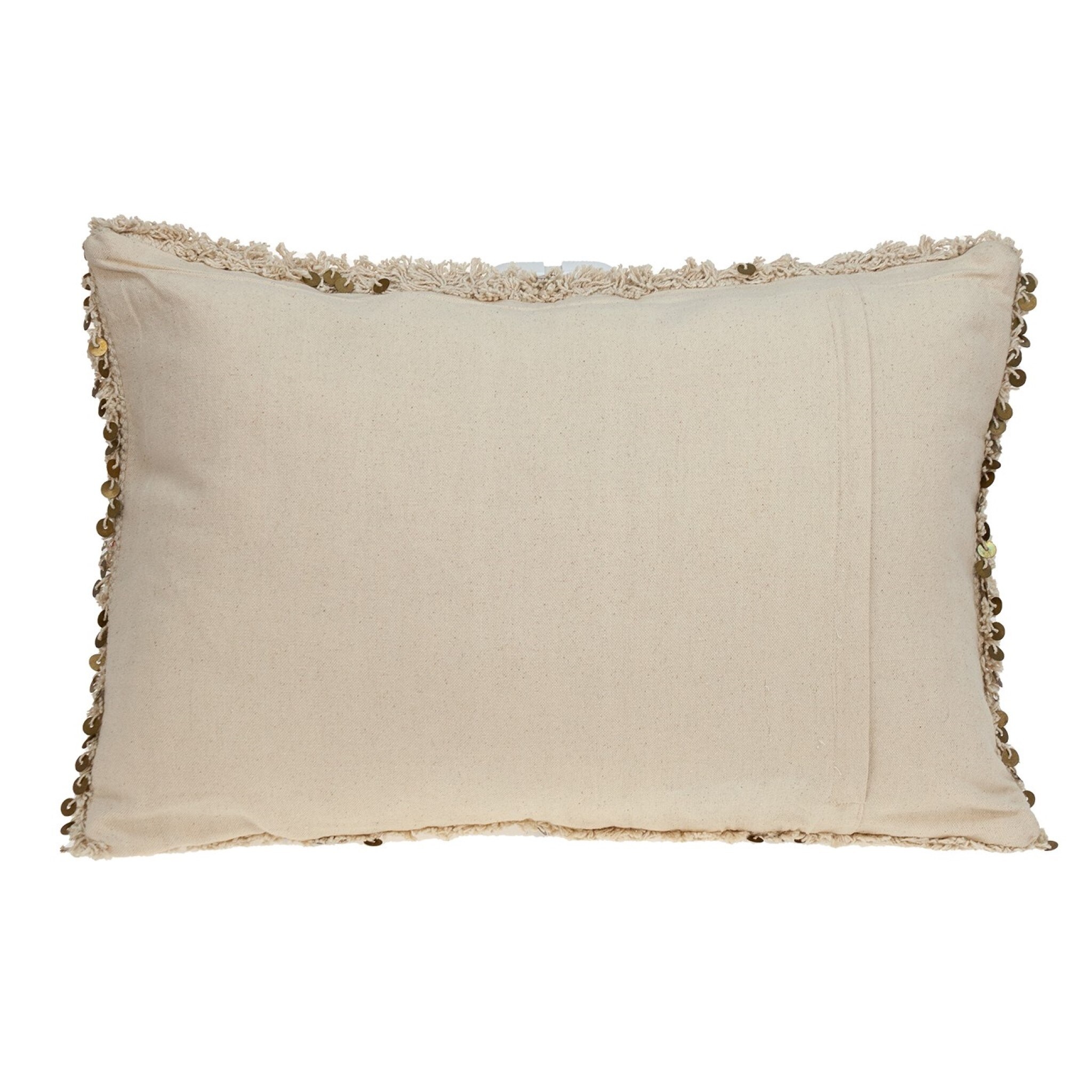 Boho Woven Shaggy Sequin Lumbar Pillow Bed Bath Beyond 39555317