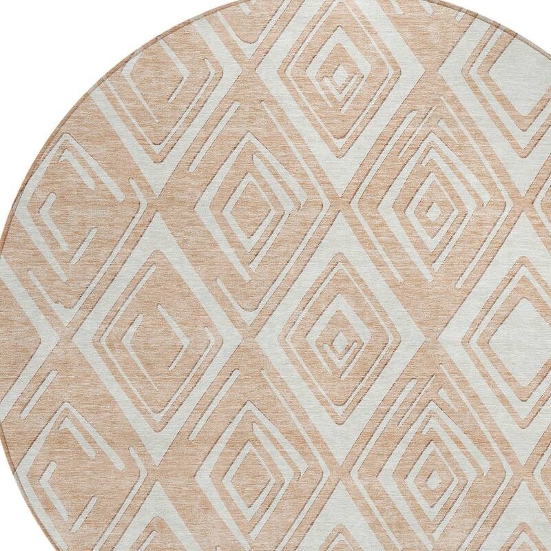 HomeRoots Geometric Transitional Rectangle Outdoor Rug