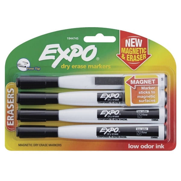 Shop EXPO Magnetic Dry-Erase Markers with Erasers, Fine