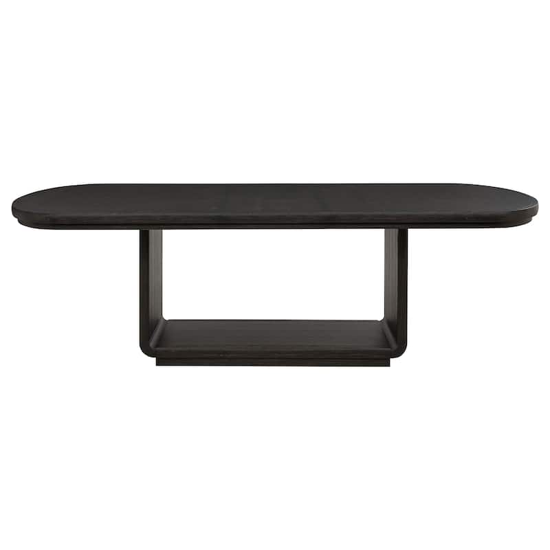 Leandro 78-inch Extension Dining Room Table Burnished Black