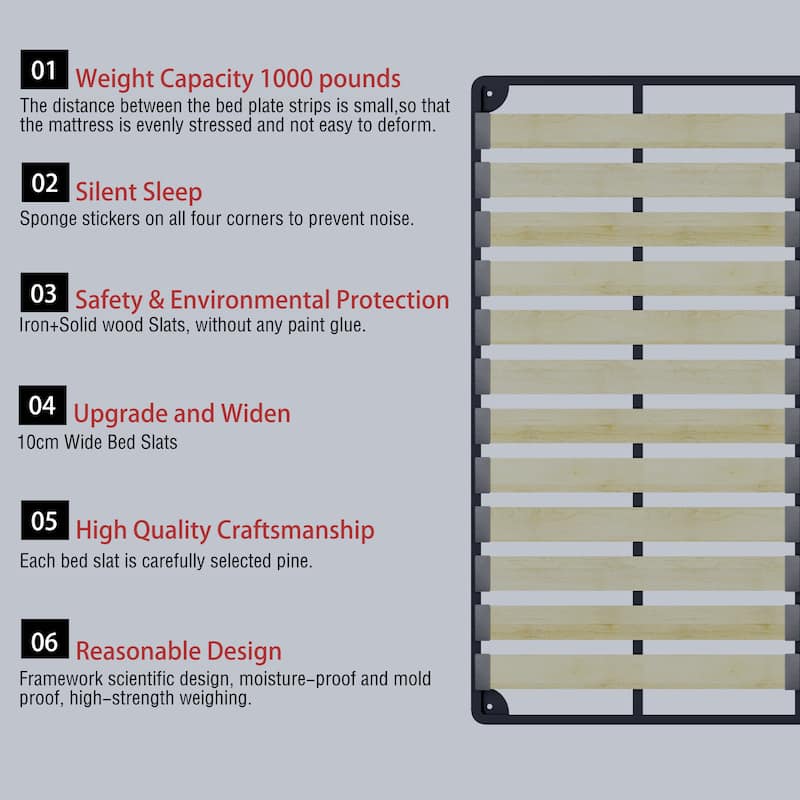 King Size Upholstered Platform Bed with Velvet Headboard, Metal & Solid Wood Frame, Black