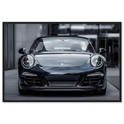 Notoriart Classy Car Framed Car 1 Piece Canvas Wall Art