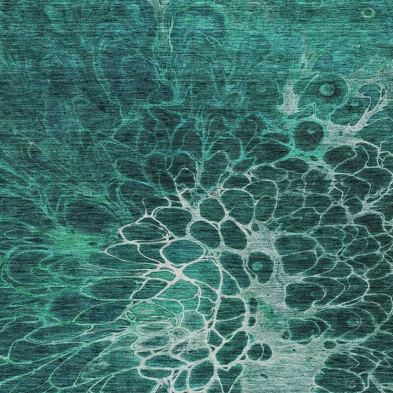 HomeRoots Abstract Transitional Rectangle Outdoor Rug