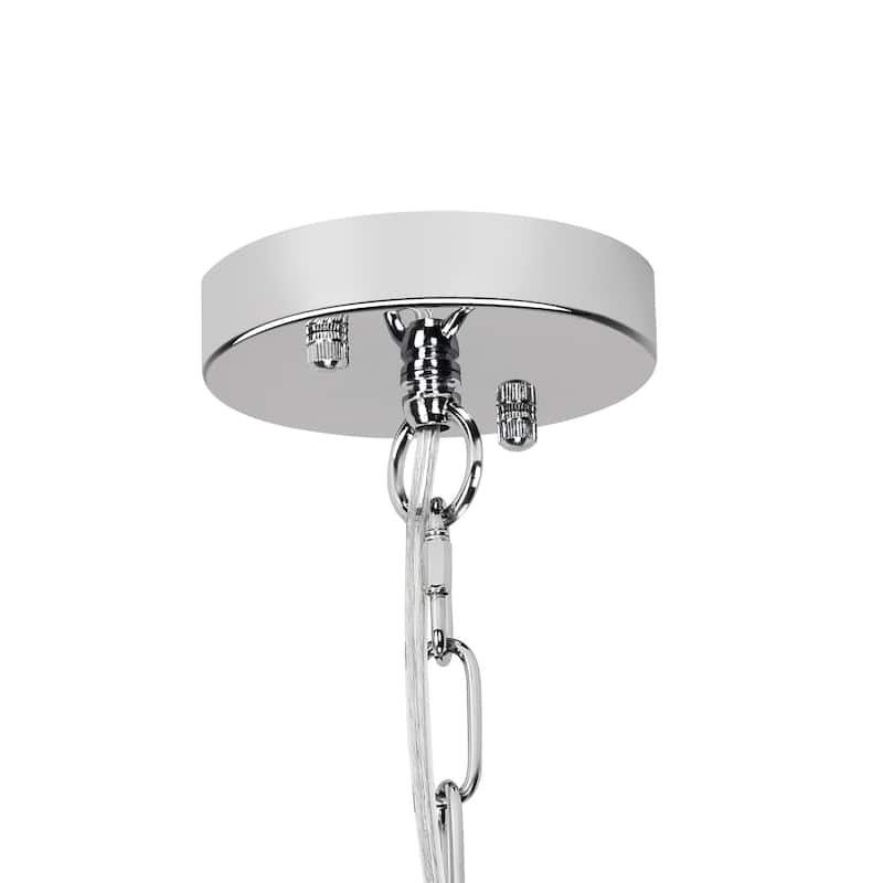 4-light Geometric Pendant - Chrome