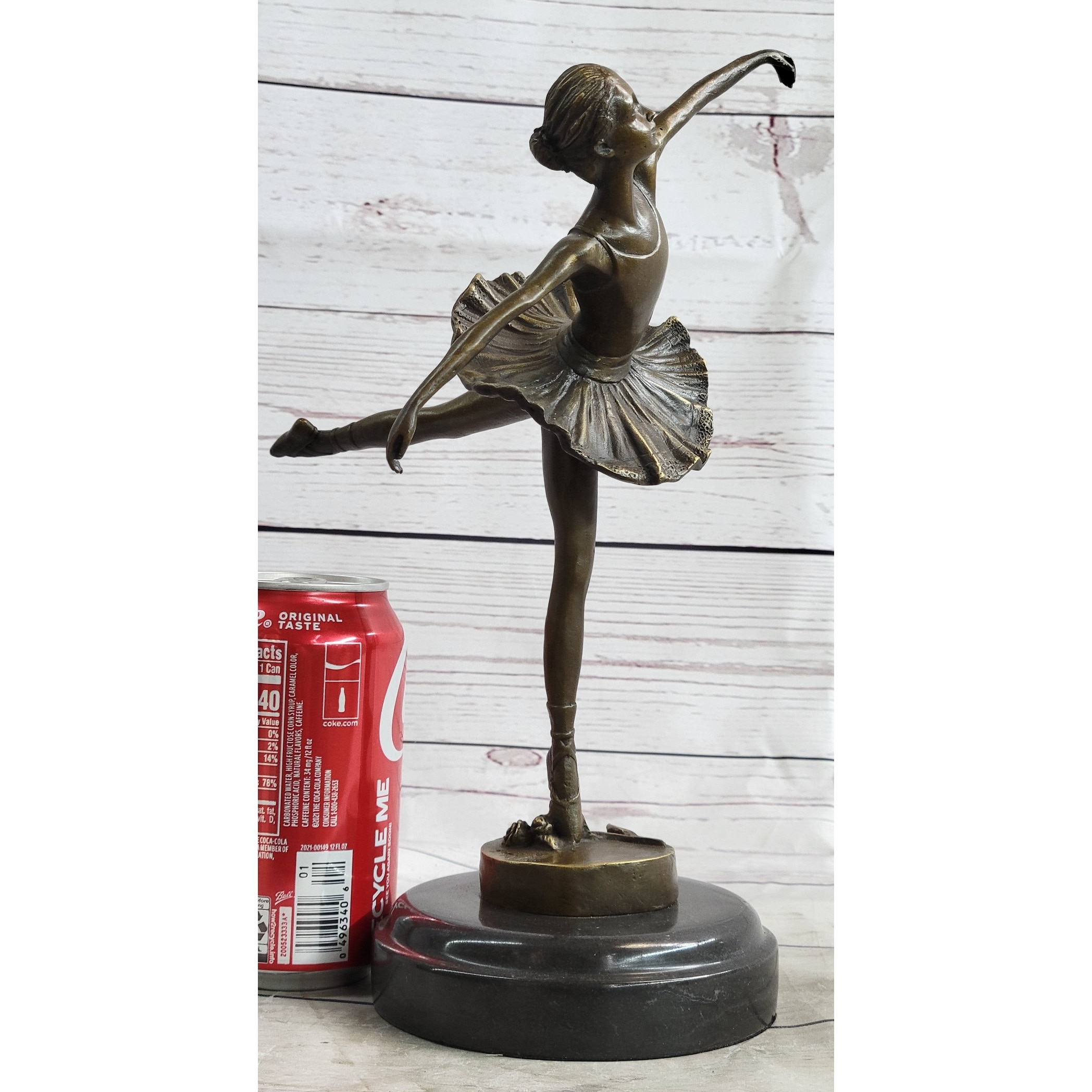 Graceful Ballerina Ballet Dancer Bronze Sculpture Statue Figure On Marble  Base, image size:2096x2096