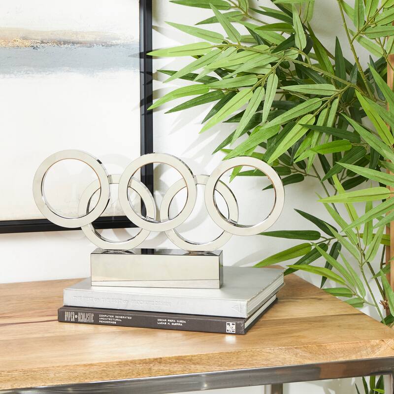 Black Crystal Geometric Decorative Sculpture - Black