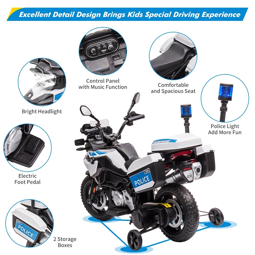 12V Ride On Police Motorcycle Bed Bath Beyond 40915178