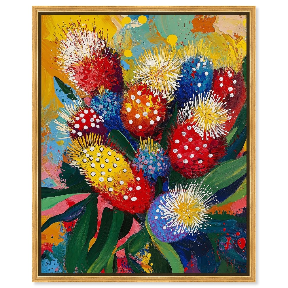 Vivid Flora II Canvas by Art Remedy