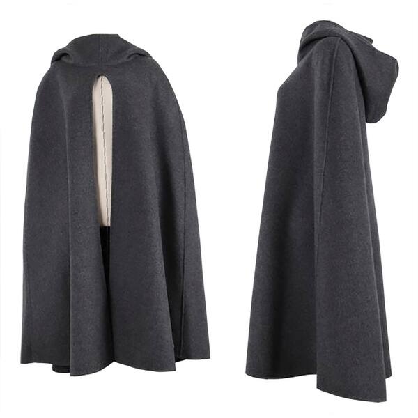 Shop Qzunique Women S Split Front Hooded Poncho Cape Cloak Jacket Coat Overstock 23563486,Trumpette Mary Jane Socks
