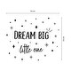 preview thumbnail 5 of 5, Walplus Dream Big Little One Black Quote Wall Sticker Nursery Decor