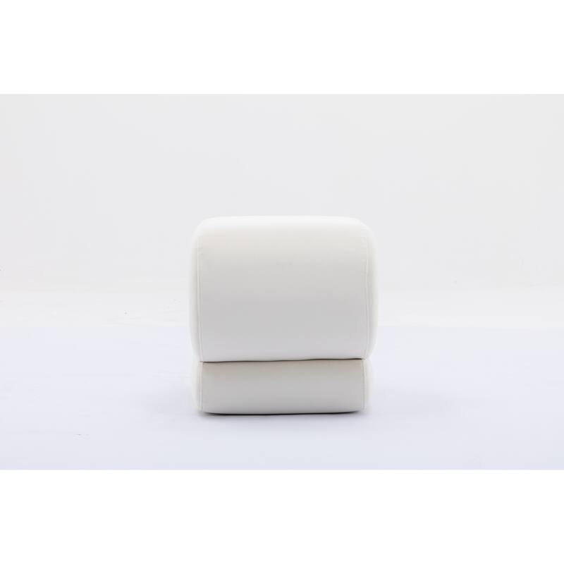 Modern S-shape Ottoman Makeup Stool Footstool for Living Room,Bedroom