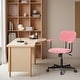 preview thumbnail 29 of 64, Ergonomic Low Back Velvet Office Chair with Armrests Adjustable Swivel Computer Desk Chair for Small Spaces, Home & Workspace