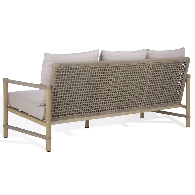 SAFAVIEH COUTURE Dorianna Aluminum Patio Sofa - 82"W x 34"D x 34"H