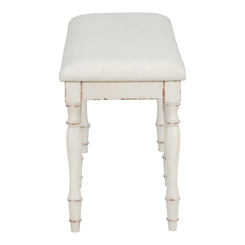 Vintage Traditional 50.4inch Upholstered Dining Bench