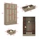 preview thumbnail 45 of 72, Rattan-Accented Wardrobe - Spacious Clothing Organizer with Style