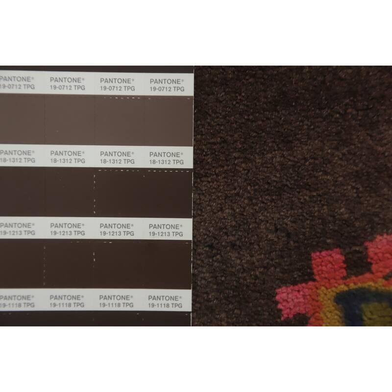 Hand Knotted Oriental 100% Wool Carpet Traditional Tribal Brown Meshkin Runner Rug - 10' 8'' X 3' 6''